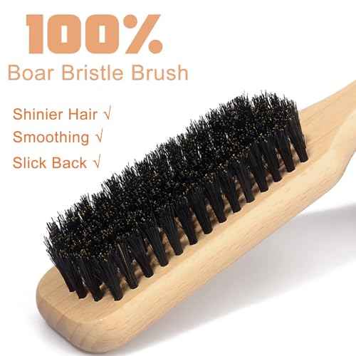 Hair Wax Stick Set for Flyaways Slick Back ? Includes Wax Stick for Hair, Slick Back Hair Brush, Hair Finishing Stick ? Hair Styling Products for Women, Taming Frizz & Creating Sleek Styles