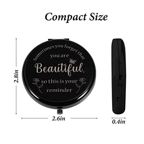 Perleddom Stocking Stuffers for Girls Makeup Compact Mirror Dorm Room Essentials Off to College Gifts for Her Inspirational Graduation Birthday Gifts for Daughter Christmas Stocking Stuffer for Women
