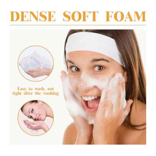 Turmeric Face Wash With Brush,Turmeric Wash and Care Set,Foaming Facial Cleanser&2Bars of Lemon Soap&20pcs Cleansing Pads&2 Bubble Nets,Facial Kit for Women,3.38 Fl Oz/pcs