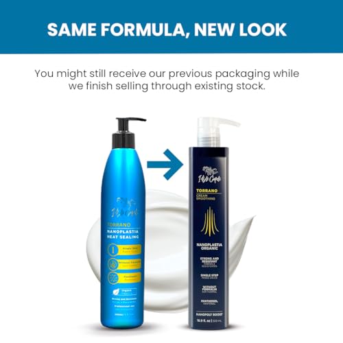 I Belli Capelli Torrano Keratin Hair Treatment Straightening in 1 Step, Formaldehyde Free-Nanoplastia Para Alisar Cabello 16.9Fl.oz (500ml) + Deep Cleansing Shampoo 10.1 fl.oz (300ml)