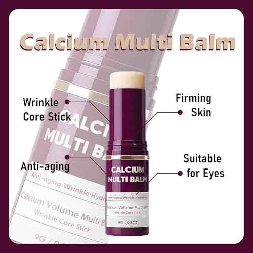 Dr. Cemenrete Vitaliq Calcium Multi Balm, Lovera Calcium Volume Multi Balm, Wrinkle Core Stick, Korean Collagen Moisturing Stick, Anti-aging, Hydrating, Firming Skin, Suitable for Eyes, Neck, Face