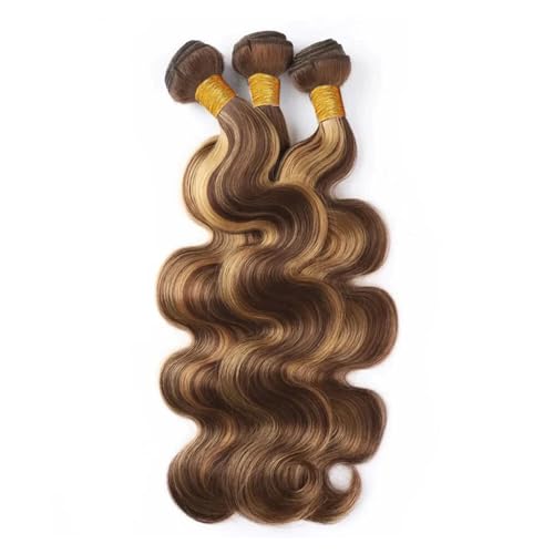Highlight Human Hair Bundles P4/27 Body Wave Bundles 32 32 32 Inch 2 Tone Honey Blonde Human Hair 3 Bundles