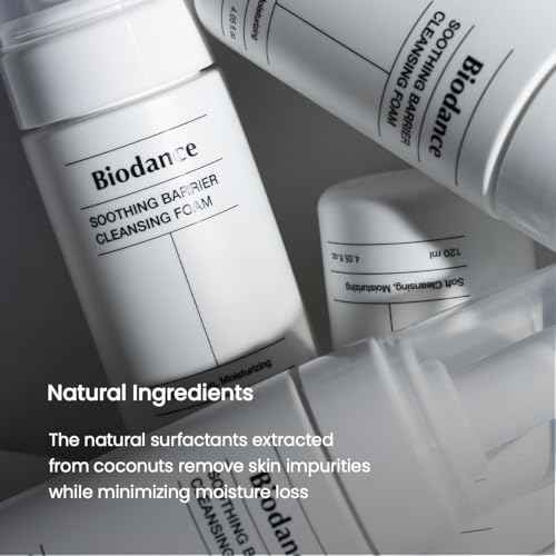 BIODANCE Soothing Barrier Cleansing Foam, Micro Bubble Foam, Gentle & Mild Face Cleanser | 4.06 fl.oz, 120ml