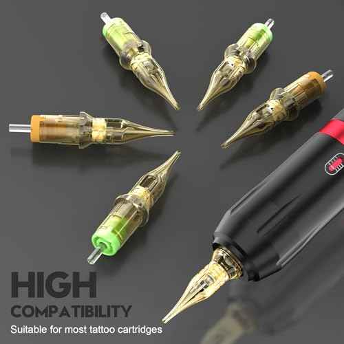 Tattoo Kit for Beginners Tattoo Gun Kit, Rotary Tattoo Pen Kit, Complete Tattoo Machine kit-Pro Tattoo Cartridge Needles Transfer Papers for Tattoo Supplies (Coal Black)
