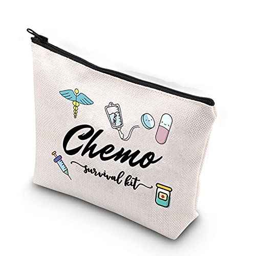 WCGXKO Chemo Care Package for Women Chemo Survival Kit Chemotherapy Treatment Zipper Pouch Bag (survival kit Chemo)