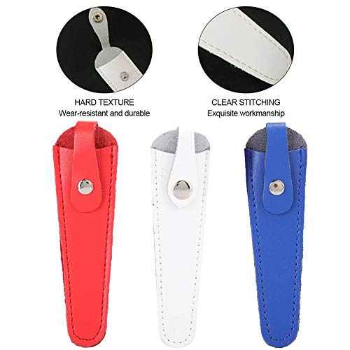 Zetiling Professional 3pcs Scissors Bag, PU Leather Hairdressing Scissors Holster for Salon Barber