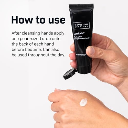 Revision Skincare Lumiquin¢ç Hand Cream, Anti Aging Hand Moisturizer, Supports Moisture Barrier, Skin Brightening, 1.7 oz