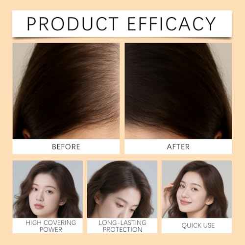 Hair Concealer Cream - Instant Bald Spot Coverage for Men & Women, Waterproof Scalp Concealer with Natural-Looking Finish, Root Touch-Up for Thinning Hair, Sweat-Proof, Long-Lasting, 50ml (2)