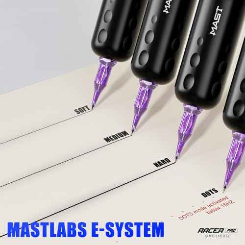 Mast Tattoo Racer Pro Cordless Tattoo Gun Machine Battery 3-140hz Adjust Soft Hard Mode Mcore-Pro Motor Cartridge Tattoo Machine