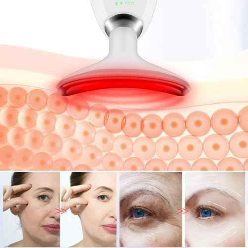 Facial Massager,7 Color LED Light Therapy for Face and Neck,Portable Beauty Skin Care Tools