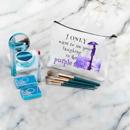 Angel's Draw Home Inspired by Prince Song - Purple Rain Makeup Bag - Prince Merchandise Gifts for Fans