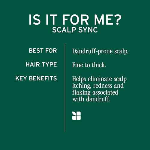 Biolage Scalp Sync Anti-Dandruff Shampoo - Controls Itchy Scalp & Dandruff, Deeply Cleanses Hair & Scalp, Moisturizing Dandruff Treatment, With Zinc Pyrithione, Vegan & Cruelty-Free