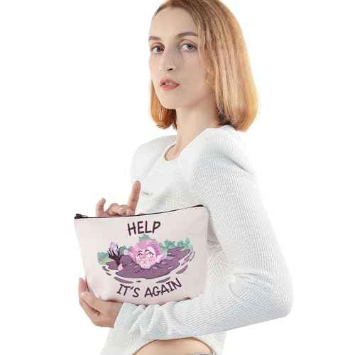 JNIAP Critical Characters Makeup Bag Caduceus Fans Gifts Help It's Again D & Dragons Zipper Bag (IT¡¯S AGAIN mb)