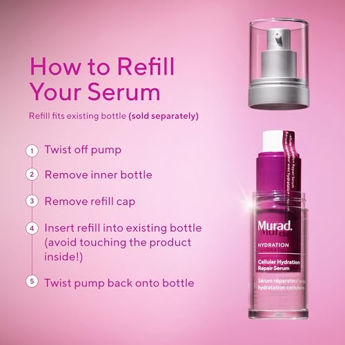 Murad Cellular Hydration Barrier Repair Serum - Hydrating Face Serum Repairs Lipid-Depleted Skin Barrier- Hexapeptide-9, Bilberry, and Hyaluronic Acid Delivers Stronger Healthier Skin
