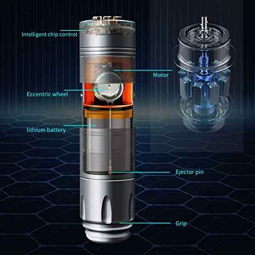 BRONC Tattoo Machine Rotary Short Pen Style Supply Coreless Motor 1,250mAh Battery Power (4.0mm Stroke) Grey