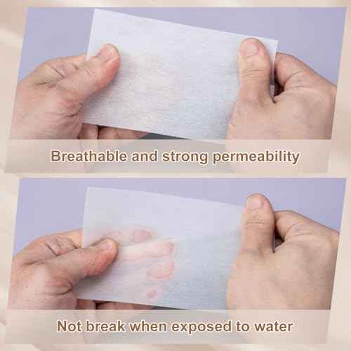 140pcs Perm Papers for Hair, Thin End Papers for Hair Perm, High-Temperature Resistant Perm End Paper for Professional Hair Salon Home Use- White