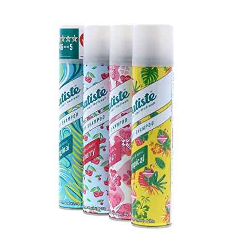 Batiste Dry Shampoo Original, Cherry, Blush, Tropical (4 pack) 6.73 oz