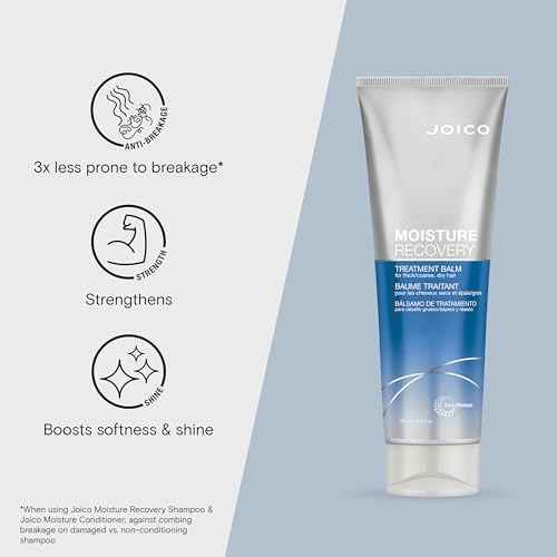 Joico Moisture Recovery Treatment Balm | For Thick, Coarse, Dry Hair | Restore Moisture, Smoothness, Strength, & Elasticity | Reduce Breakage & Frizz | With Jojoba Oil & Shea Butter | 8.5 Fl Oz