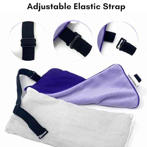 Mumu Wraps Lavender Aromatherapy Weighted Eye Pillow - Ideal for Sleeping, Yoga, and Meditation - Includes Extra Cover - Perfect Self-Care and Relaxation Gift for Women and Moms