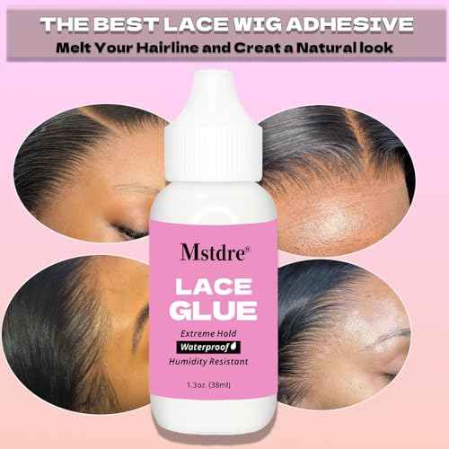 Strong Holding Glue for Lace Wigs and Hairdressing Systems - Invisible Bonding Non-Toxic Odorless or Latex Moisture and Water Resistant -Wig Retaining Accessory 1.3 oz
