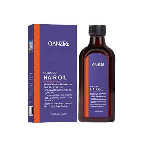 Purple Hair Oil Purple Moroccan Hair Oil Hair Volumizing Oil for Tangled, Dry, Brittle, Damaged, Dull Hair - Plant Formula, Moisturizing, Nourishing, Repairing (100ml)
