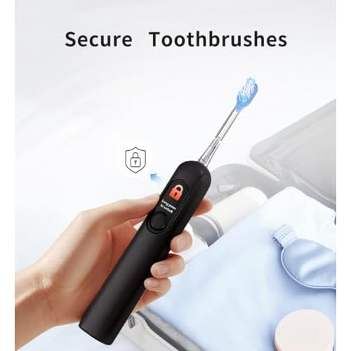 Electric Toothbrush with AI Smart Display, 4 Modes with Missed Spot Detection, Pressure Sensor, 2 Mins Timer, 40¡Æ Oscillating 52000 VPM Sonic Toothbrush with Travel Case, 2 Brush Heads, IPX7