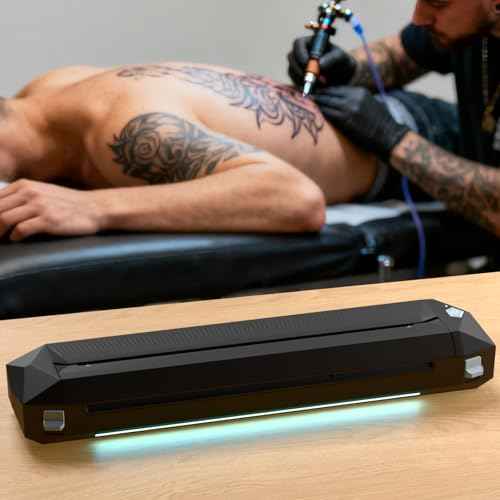 KVM Wireless Tattoo Thermal Stencil Printer Bluetooth or USB Interface Thermal Paper or Transfer Paper Printing Quick Stencil Printer for Tattoo Artists and Beginners with Smartphone & Laptop