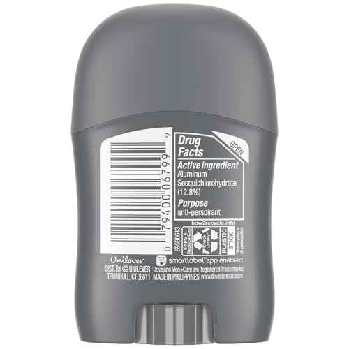Dove Men+Care Clean Comfort Antiperspirant, 36-Pack ??Men¡¯s Mini Deodorant, Travel Size, Bulk, 72H Protection, 0.5 Oz Ea