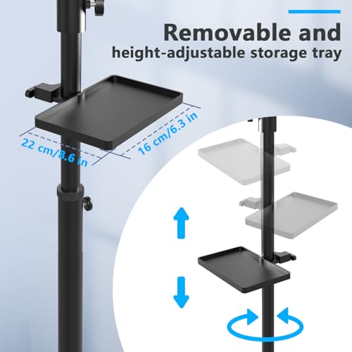 Tattoo Armrest Stand With Tray - ZHOOGE Tattoo Arm Leg Rest Stand Adjustable Height Soft Pad for Tattoo Studio Tattoo Supply