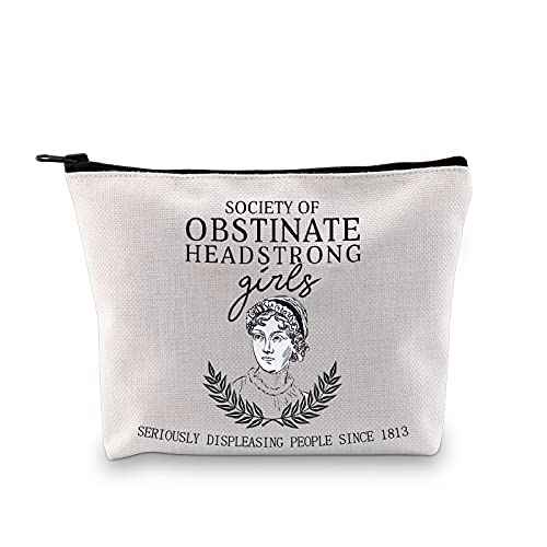 Socity Of Obstinte Inspired Cosmetic Bag Feminist Gift Bookworm Gifts Fans Gift (Society Of Obstinate Bag)