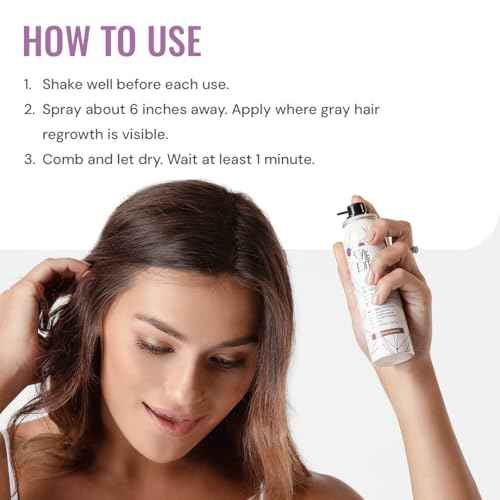 Root Touch Up Spray for Medium Brown Hair by Style Edit | Gray Hair Coverage and Temporary Dye | 0.75 oz Travel Size