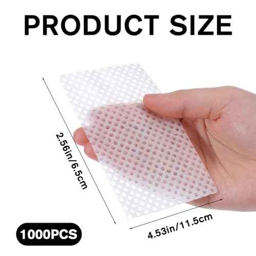 1000 Sheets Breathable Hair Perm Papers, Thin Mesh Perm Papers for Hair, End Paper for Hairs, Salon End Paper, Professional Styling Accessories