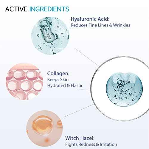 Hydrating Sheet Mask Starter Kit Variety Pack for Skin Care, Dry, Ance, Sensitive Skin, Korean Vegan Facial Sheet Mask for Men & Women, Collagen, Cica, Ceramide, Hyaluron, Retinol 5EA