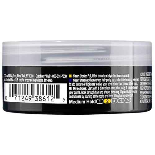 L'Oreal Paris Studio Line Overworked Hair Putty, 1.7 oz.