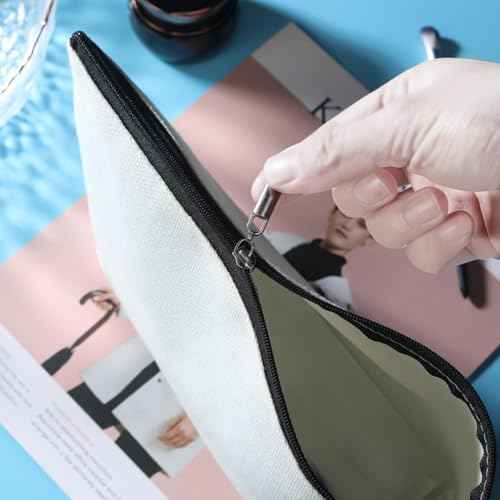 Christian Gifts Floral Makeup Bag Bible Verse Cosmetic Bag Motivational Religious Gifts for Women Girls Coworker Mom Her Friend Zipper Pouch Travel Organizer Toiletry Bag Vacation Christmas Birthday