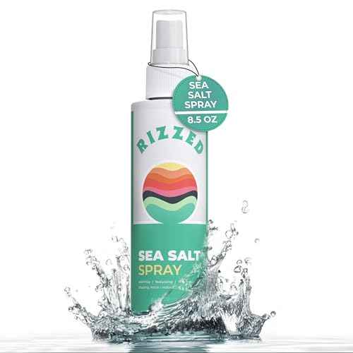 Rizzed¢â Sea Salt Spray for Hair Men - Texturizing Spray with Castor Oil & Naturally Sourced Ocean Salts - Texture Sea Salt Sprays for Men - Surf Sprays to Add Volume and Beach Hair - 8.5oz