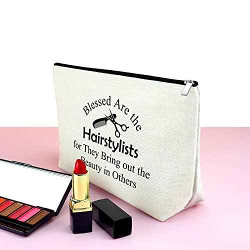 Mxrymvu Hairdresser Gifts Hair Stylist Gifts Makeup Bag Cosmetology Graduation Gift Hair Dresser Gift Cosmetic Bag Appreciation Thank You Christmas Birthday Present for Barbers Travel Makeup Pouch