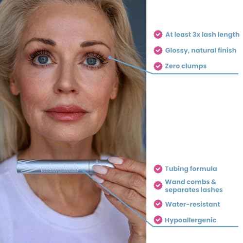Prime Prometics PrimeLash Mascara for Older Women ? Volumizing, Incredible Length in 2 Coats ? Long-Stay, Zero Clumps, Hypoallergenic (Black)