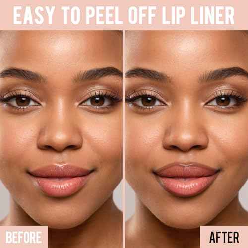 iMethod Lip Stain - Lip Liner Stain, Long Lasting Lip Stain Peel Off, Waterproof Stay On All Day, Transfer-Proof, Highly Pigmented, Natural Color, Coffee