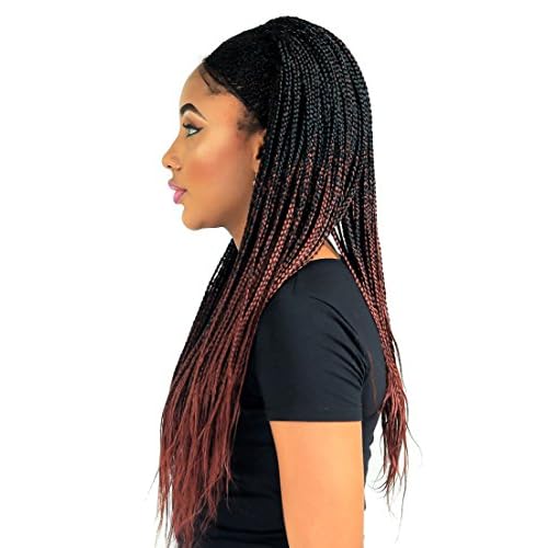 Cornrow Fulani Braid Wig - Ombre Color 1/35-22 inches