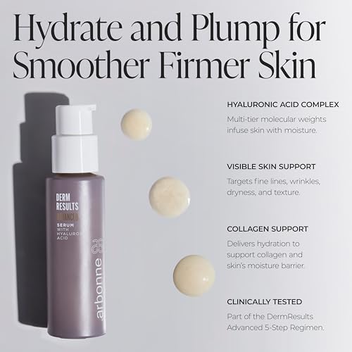 DermResults Advanced Hyaluronic Acid Serum for Face ? Hydrating Face Serum ? Dermatologist-Tested, 1 fl oz (30 mL)