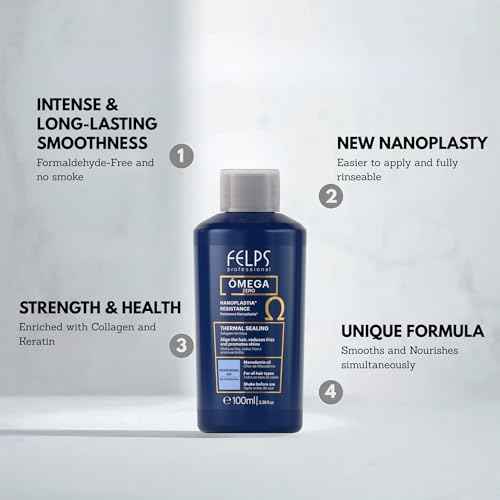 Kit 3 Mini Felps Professional Omega Zero Nanoplastia Hair Straightening Treatment, Formaldehyde-Free, with Macadamia Oil, Mini 3x3.38 fl.oz