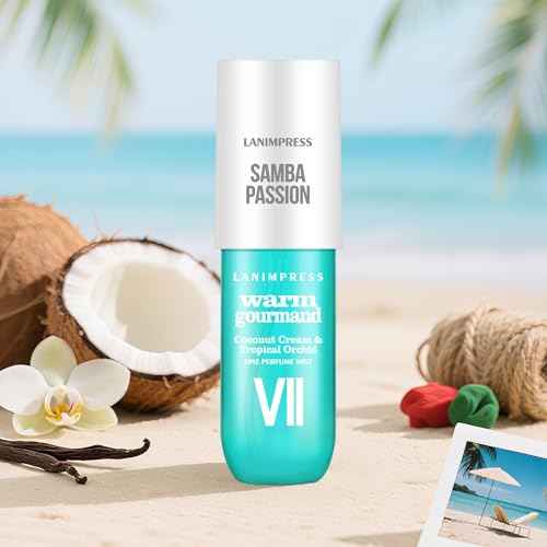 Perfume - No.7£¬Body Spray For Women£¨Eau De Perfum£©Hair & Body Fragrance Mist£¬Fresh Fruity & Floral Flavors Gourmet Tune£¨Coconut +Tropical Orchid+Toasted Pralines+Vanilla £©Perfumes For Women£¨3 fl oz£©