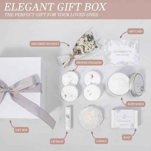 Spa Gifts for Women Bath and Body Gift Basket Christmas Gifts Coconut Lavender Home Spa Set Self Care Gift for Mom Sister Her Wife Birthday Gifts Spa Kit Care Package Thank You Gift