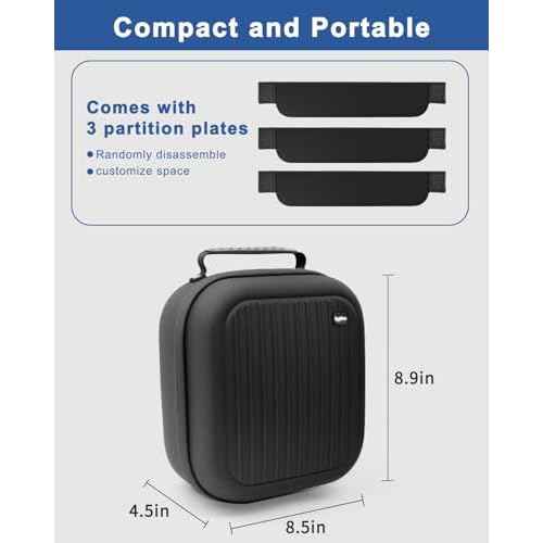 Krypthos Hard Travel Case for Hair Clippers & Hair Cutting Barber Supplies, Portable Clipper Storage Holder Organizer, Trimmer Storage Case for Barbers Supplies, Hair Cutting Razor Guard Grooming Kits