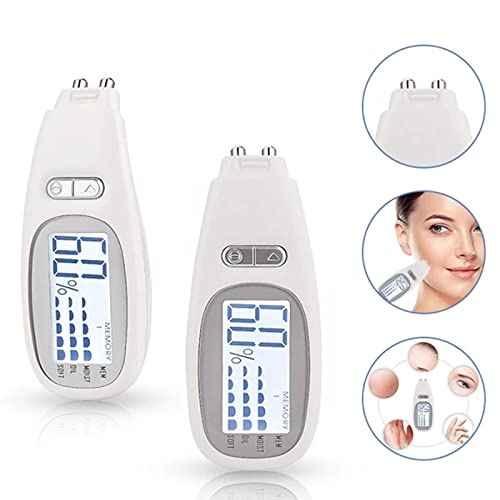 Skin Detector Moisture Tester Skin Diagnosis Analyzer Portable Mini Skin Analyzing Device For Skin Care With Backlit Digital Skin Detector Moisture Tester