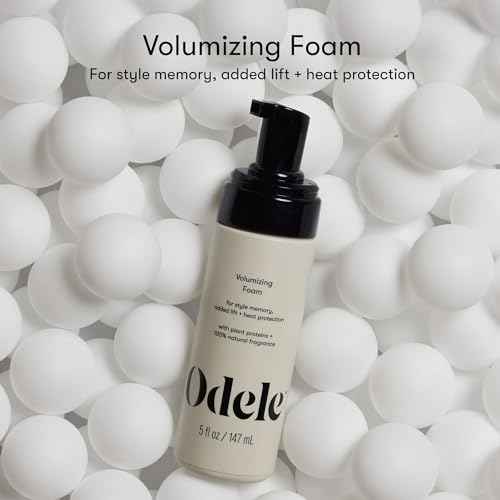 Odele Volumizing Foam Hair Styler for Heat Protection, Added Lift, and Straight to Wavy or Fine to Medium Hair Types, 5 Fl Oz