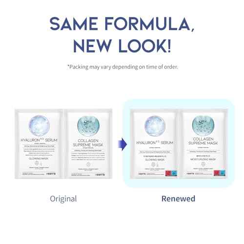 Hydrating Sheet Mask Starter Kit Variety Pack for Skin Care, Dry, Ance, Sensitive Skin, Korean Vegan Facial Sheet Mask for Men & Women, Collagen, Cica, Ceramide, Hyaluron, Retinol 5EA