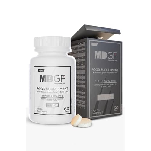 MD PLUS BIO Anti Hair Loss Vitamin Products - Supplement for Hair and Beard Growth - Men and Women with Biotin, Saw Palmetto, Collagen, Keratin, Ginseng and Vitamins -DHT Blocker