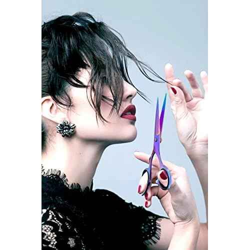 BEAUTICONE Hair Cutting Scissors, Professional 6.5" Barber Shears for Haircut Men/Women, Beard & Mustache Trimming Stainless Steel Hairdressing Scissors, Adjustable Screw